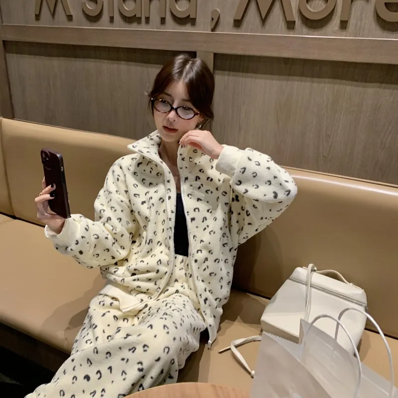 XIAFENYAN Pajama Set Women's Apricot-2