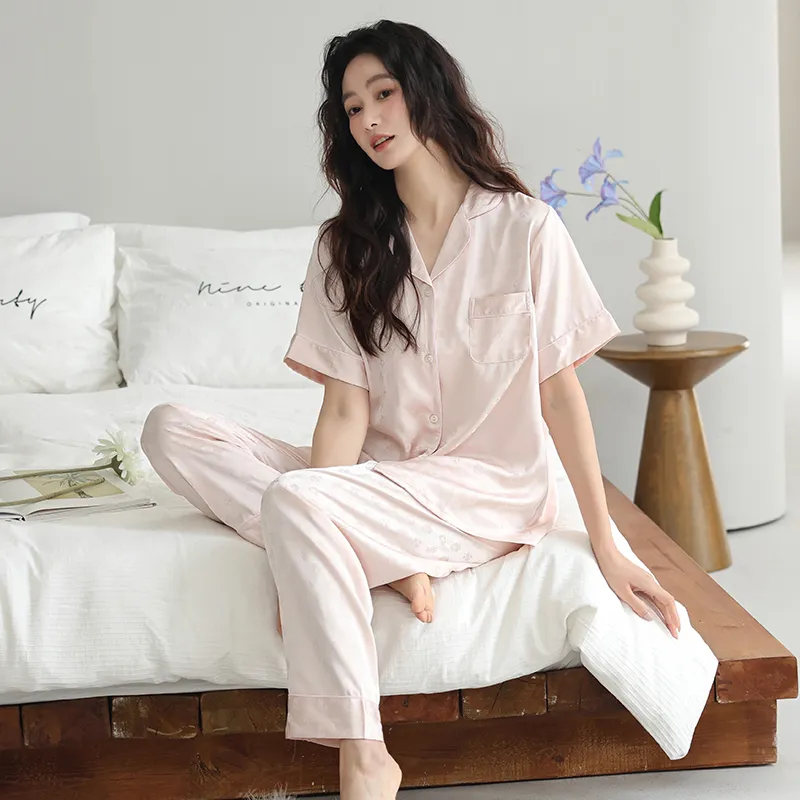 XIAFENYAN Pajama Set Women's Pink-1