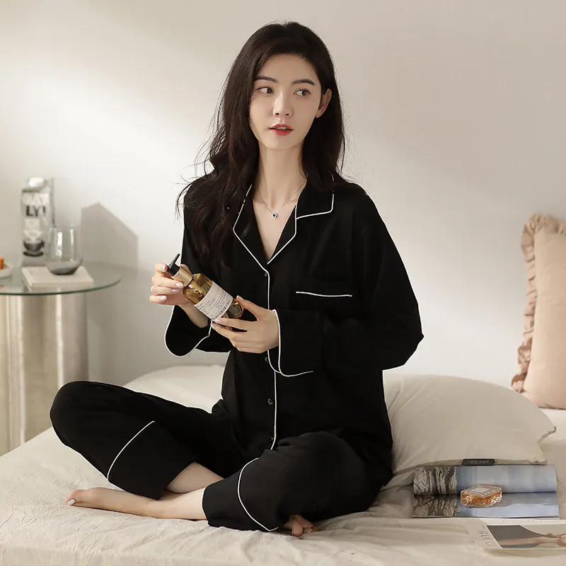 XIAFENYAN Pajama Set Women's Black-1