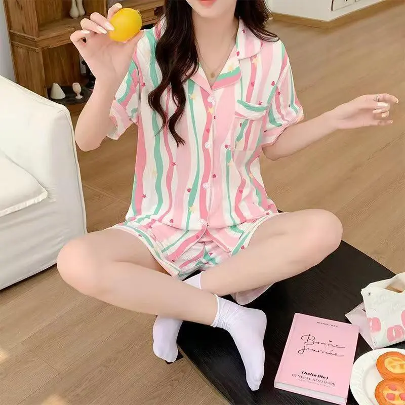 XIAFENYAN Pajama Set Women's Pink-1