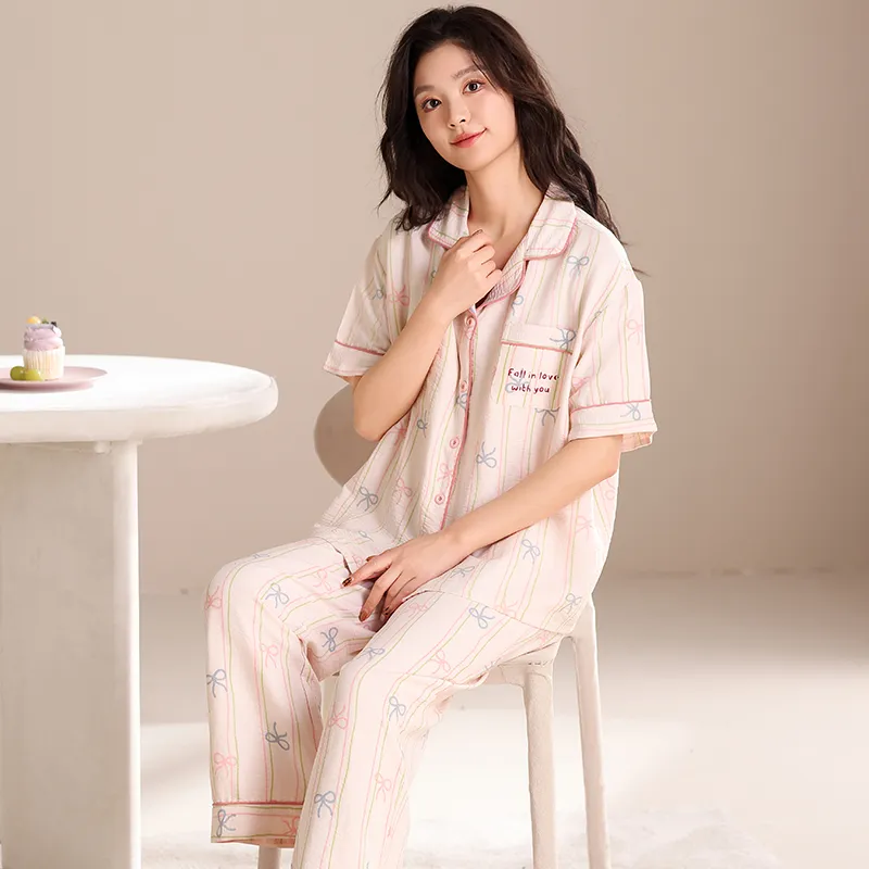 XIAFENYAN Pajama Set Women's Pink-2