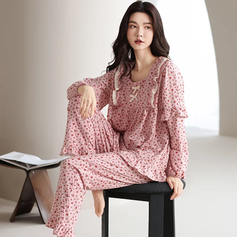 XIAFENYAN Pajama Set Women's Pink-2
