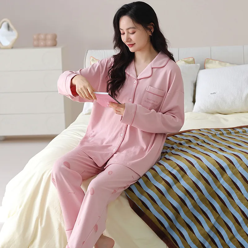 XIAFENYAN Pajama Set Women's Pink-4