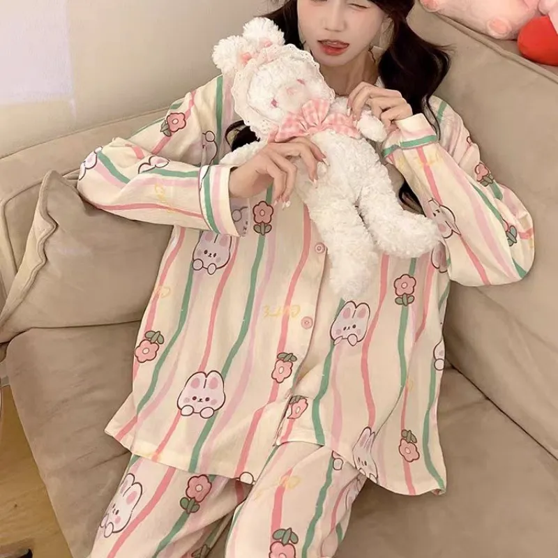 XIAFENYAN Pajama Set Women's Apricot-1