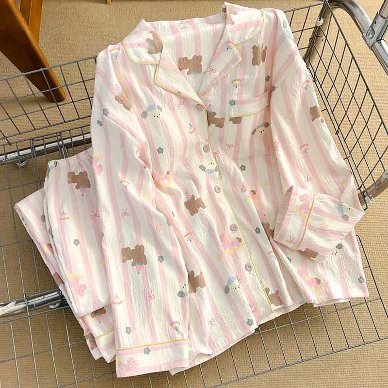 XIAFENYAN Pajama Set Women's Pink-2