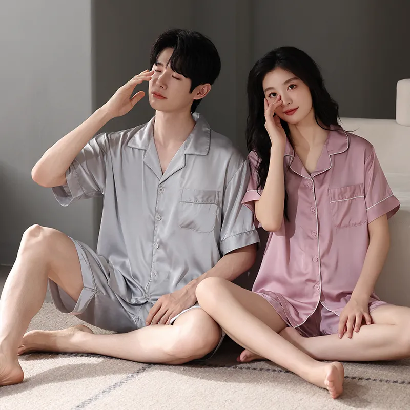 XIAFENYAN Pajama Set Men's Gray-5