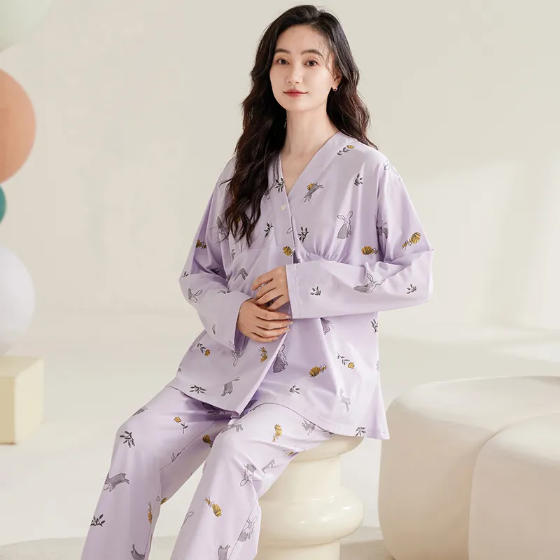 XIAFENYAN Pajama Set Women's Purple-2