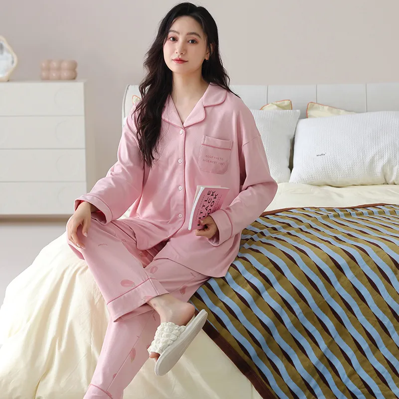 XIAFENYAN Pajama Set Women's Pink-2