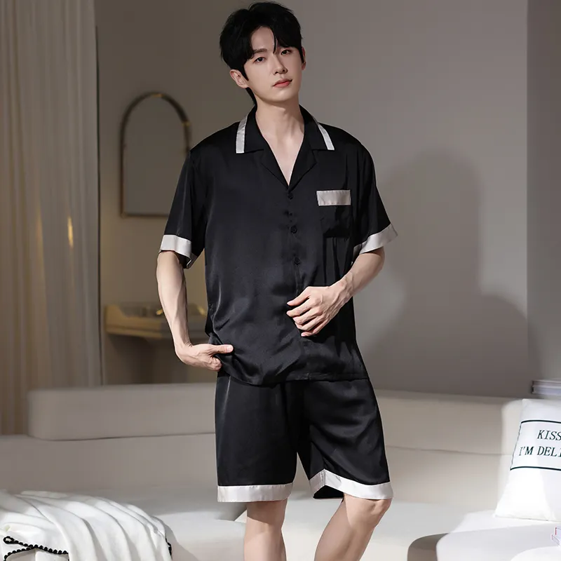 XIAFENYAN Pajama Set Unisex Black-6