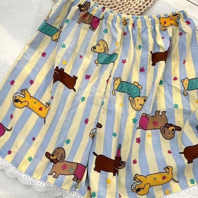 XIAFENYAN Pajama Pants Women's Blue-2