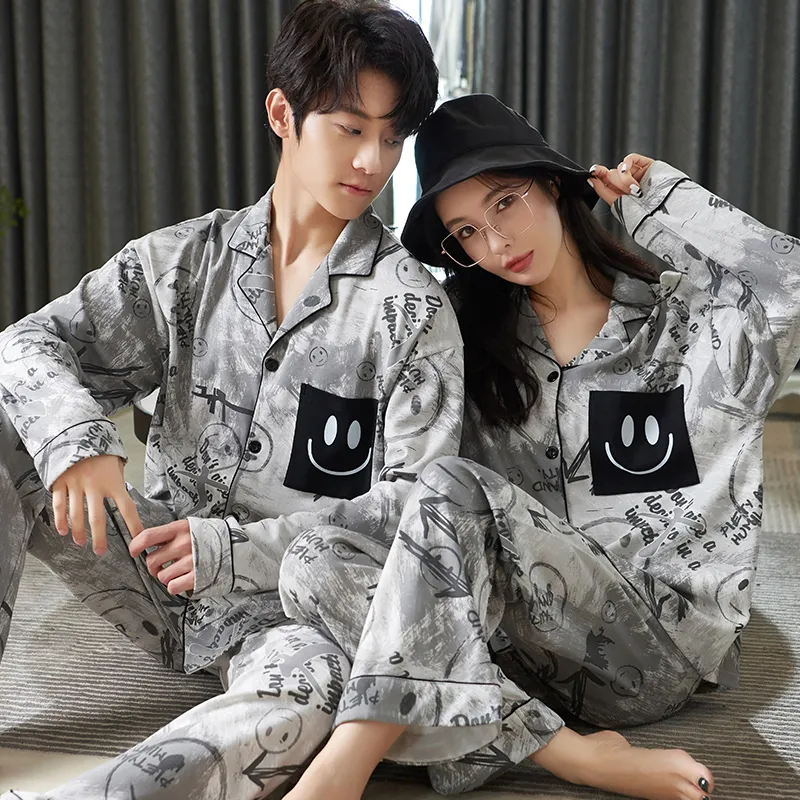 XIAFENYAN Pajama Set Unisex Gray-1