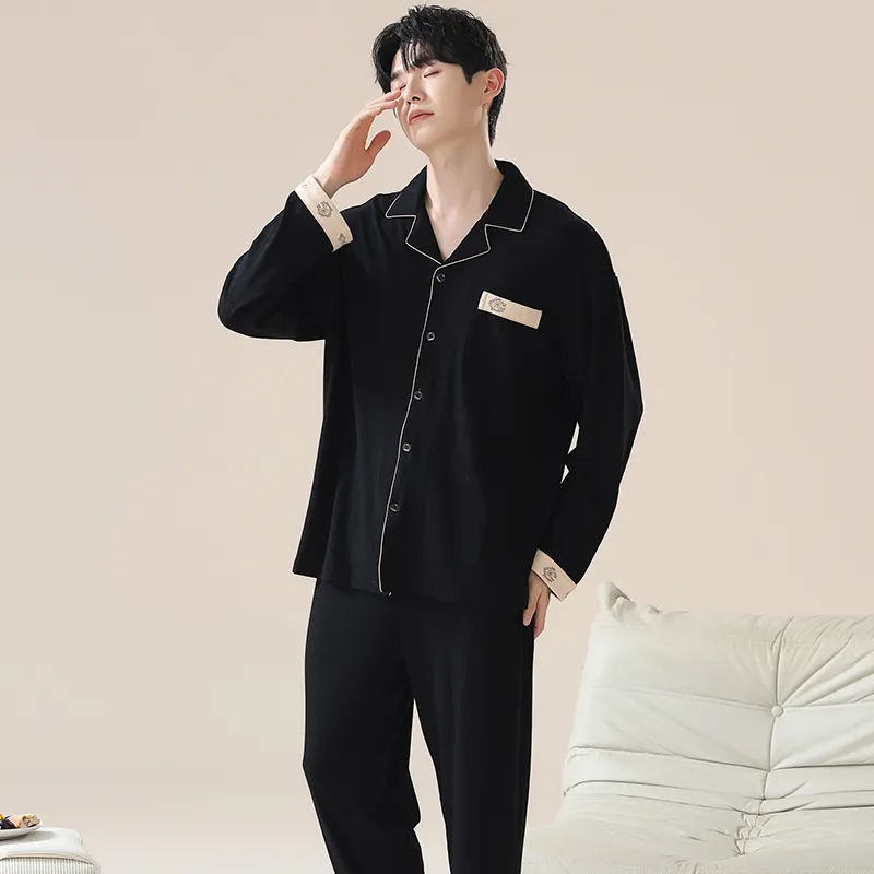 XIAFENYAN Pajama Gift Boxes Men's Black-6