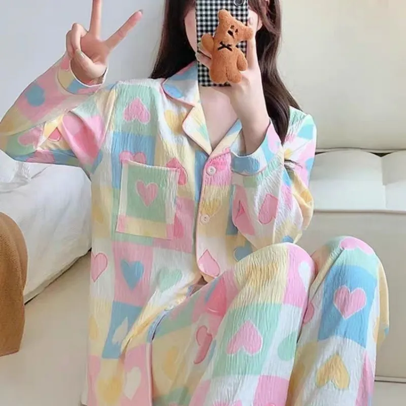 XIAFENYAN Pajama Set Women's Image Color-2