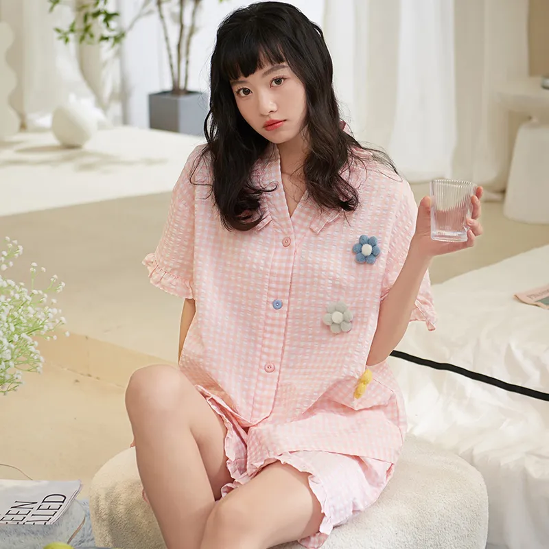 XIAFENYAN Pajama Set Women's Pink-1