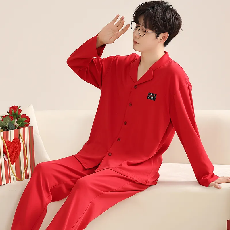 XIAFENYAN Men Pajama Sets-5