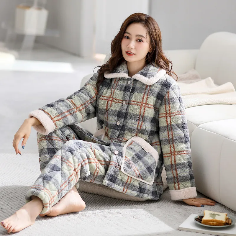 XIAFENYAN Pajama Set Women's Olive Green-1
