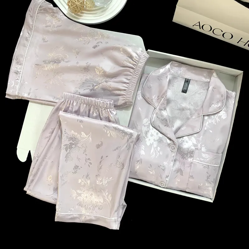 XIAFENYAN Pajama Set Women's Apricot-4