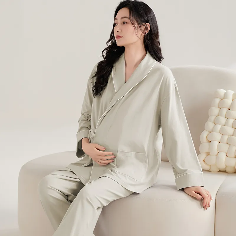 XIAFENYAN Pajama Set Women's Green-4