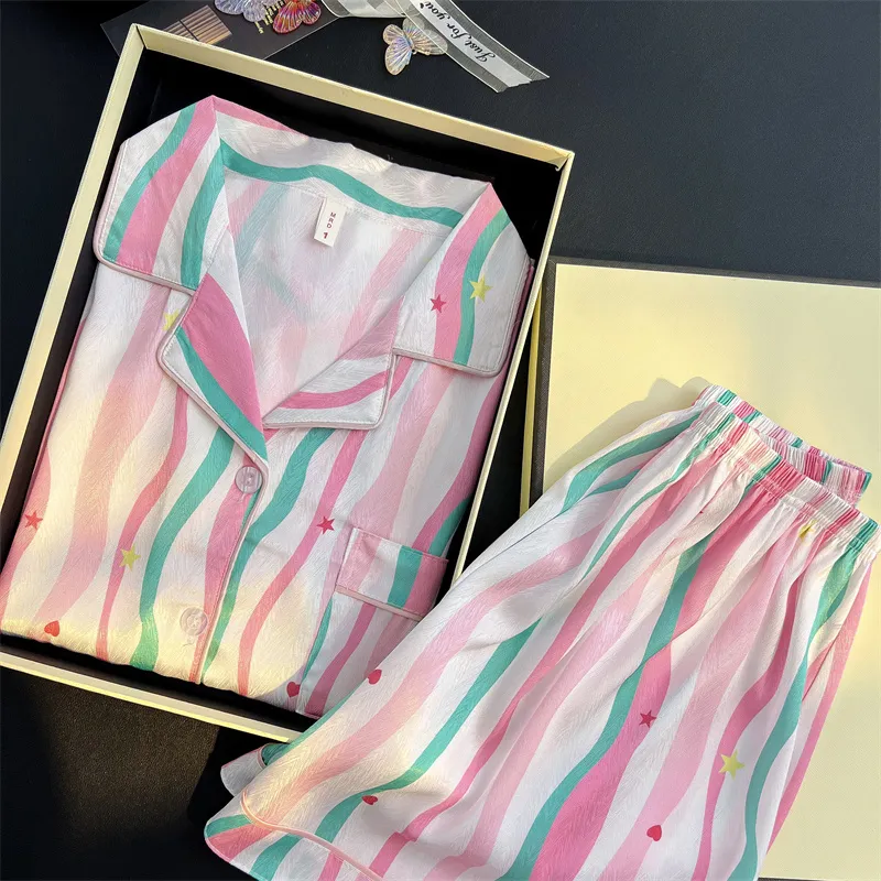XIAFENYAN Pajama Set Women's Pink-5