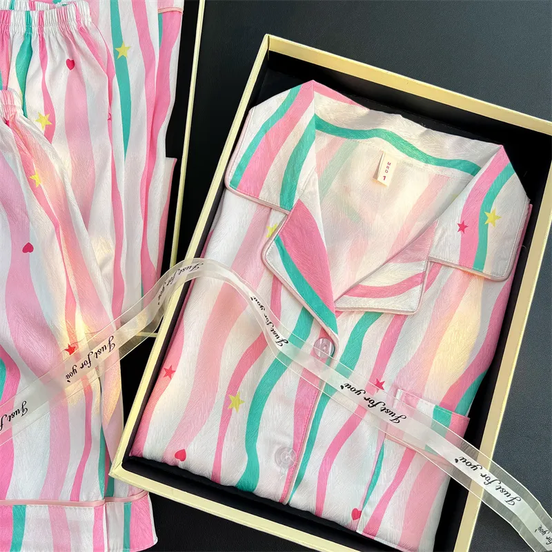 XIAFENYAN Pajama Set Women's Pink-4