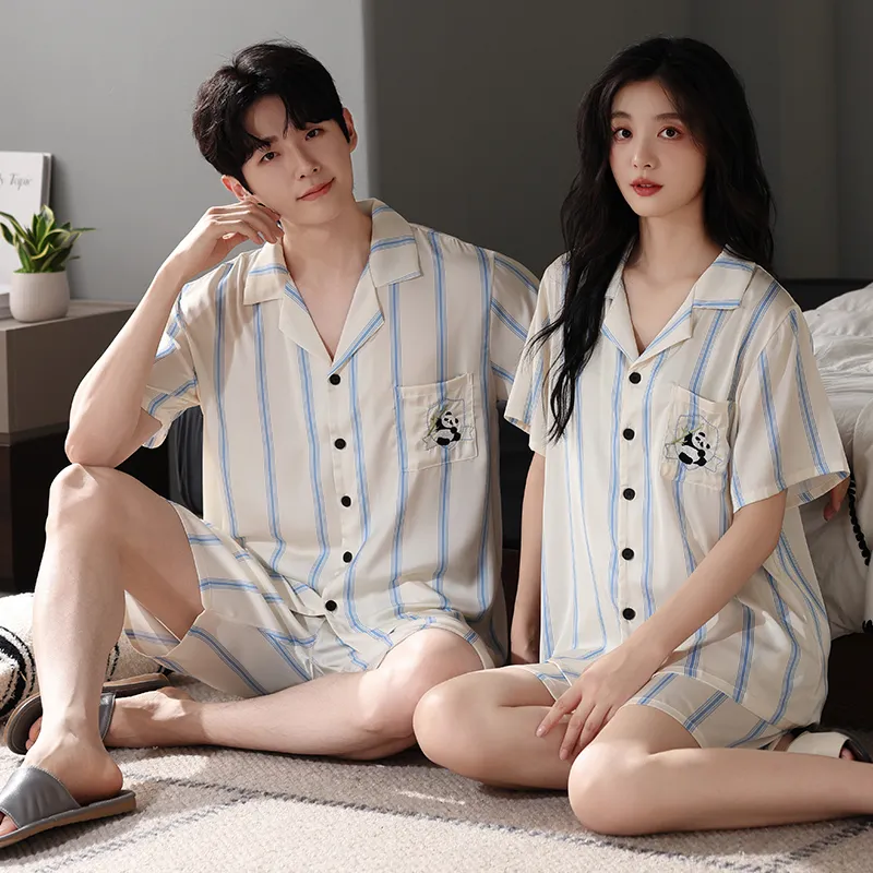 XIAFENYAN Pajama Set Unisex Apricot-4