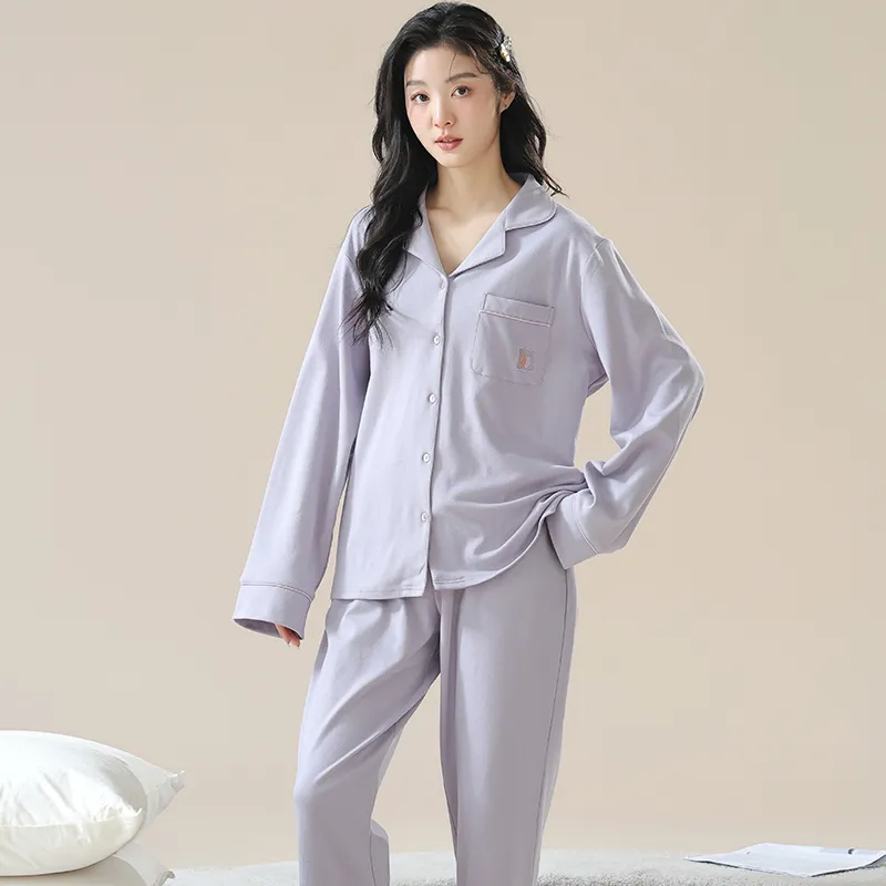 XIAFENYAN Pajama Set Women's Purple-7