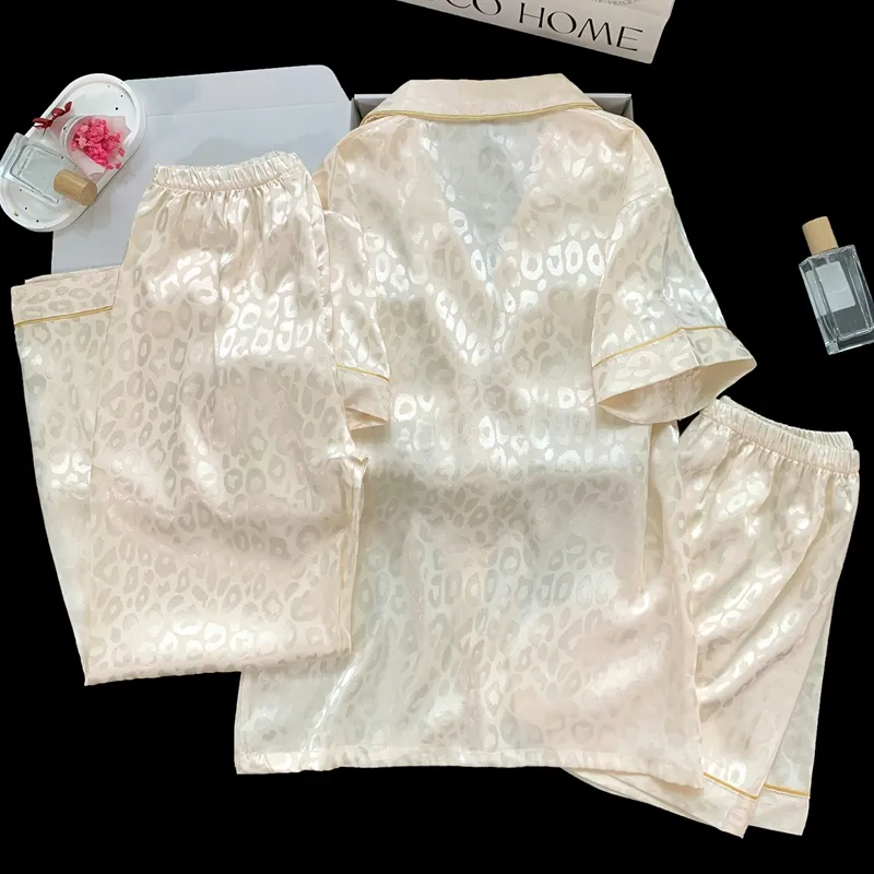 XIAFENYAN Pajama Set Women's Apricot-3
