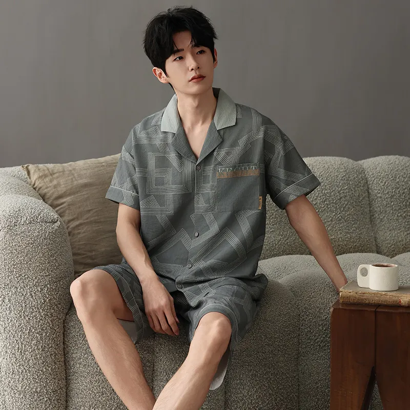 XIAFENYAN Pajama Set Men's Jasper-4