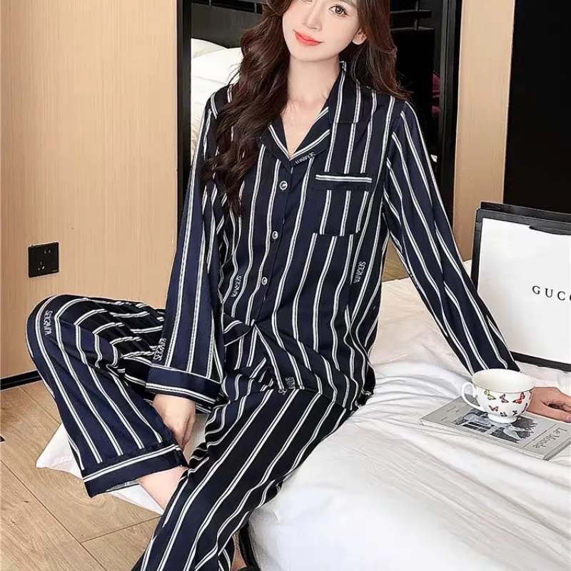 XIAFENYAN Pajama Set Women's Blue-5