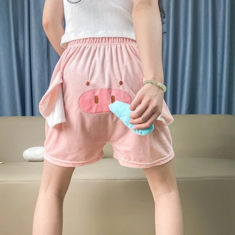 XIAFENYAN Pajama Pants Unisex Pink-3