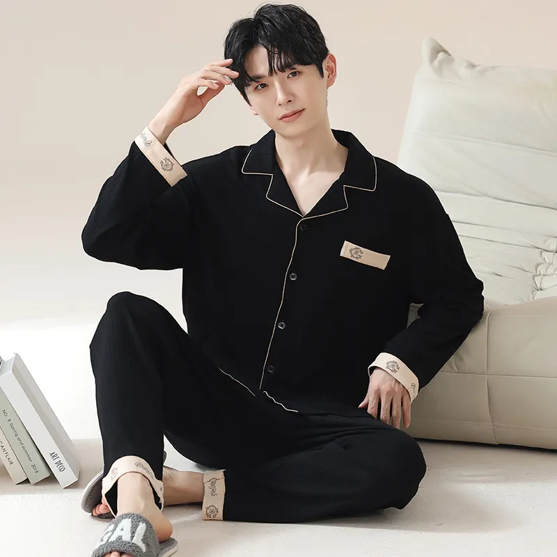 XIAFENYAN Pajama Gift Boxes Men's Black-1