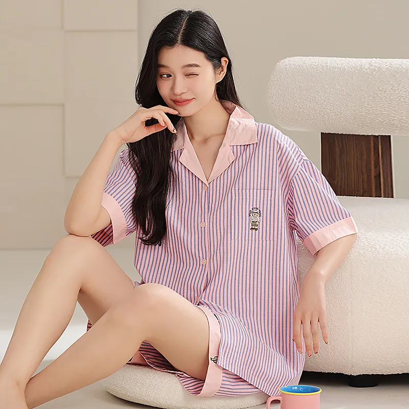 XIAFENYAN Pajama Set Women's Purple Pink-4