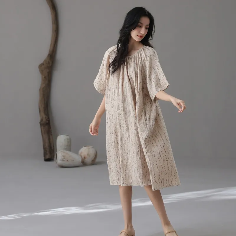 XIAFENYAN Nightgown Women's Light Brown-2