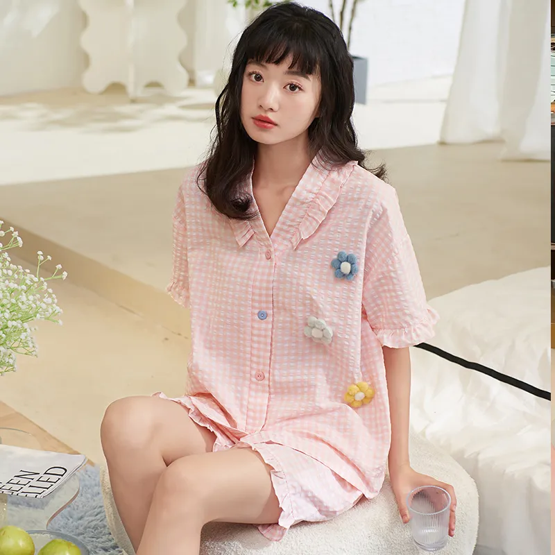 XIAFENYAN Pajama Set Women's Pink-2