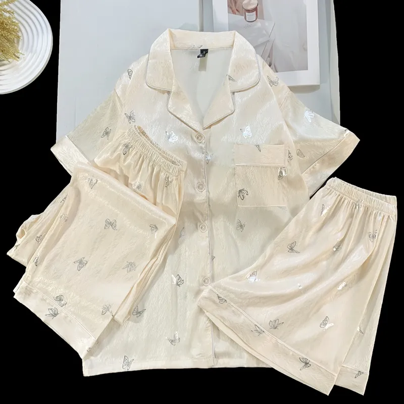XIAFENYAN Pajama Set Women's Apricot-1