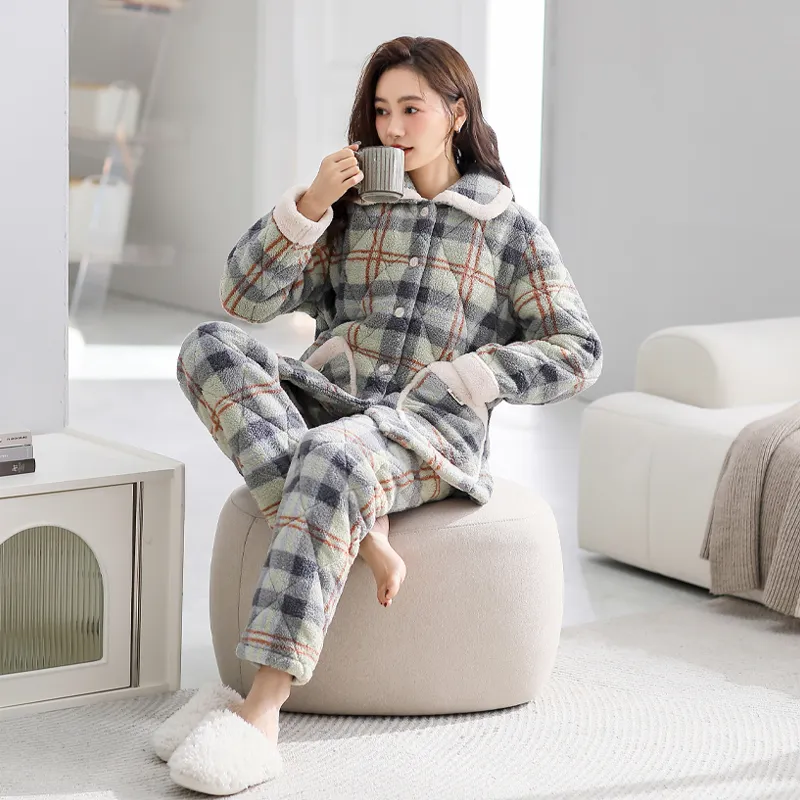 XIAFENYAN Pajama Set Women's Olive Green-4