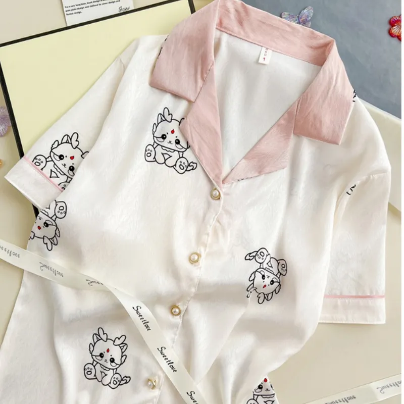 XIAFENYAN Pajama Set Women's Apricot-2