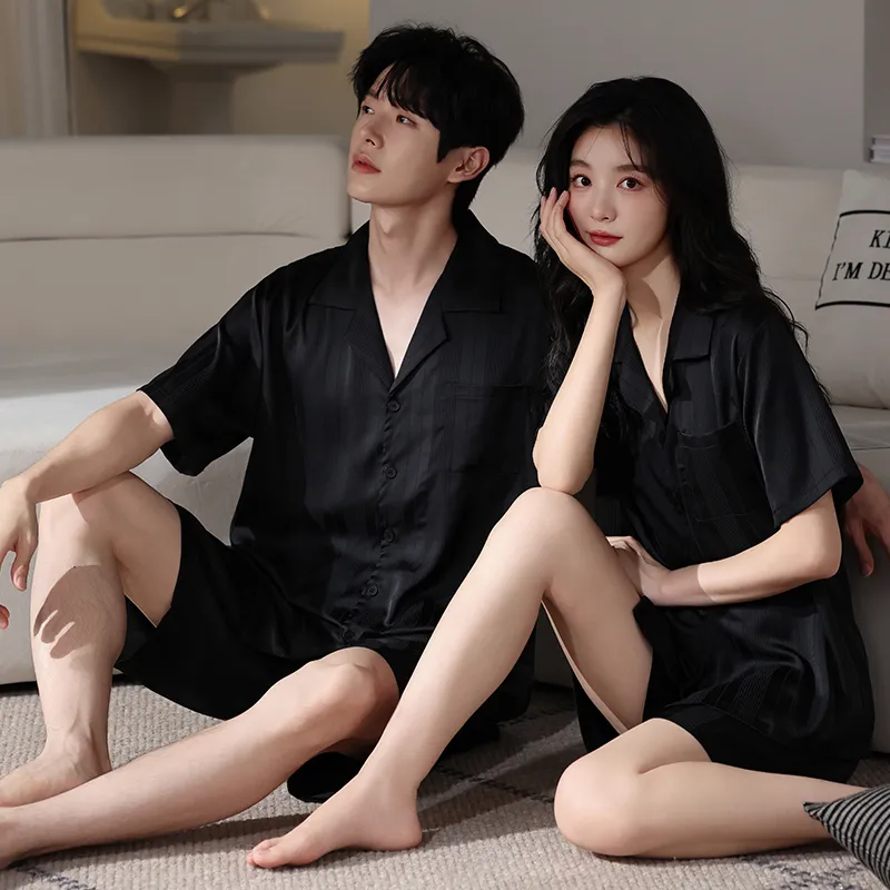 XIAFENYAN Pajama Set Unisex Black-5