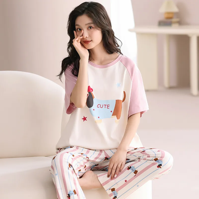 XIAFENYAN Pajama Set Women's Pink-6