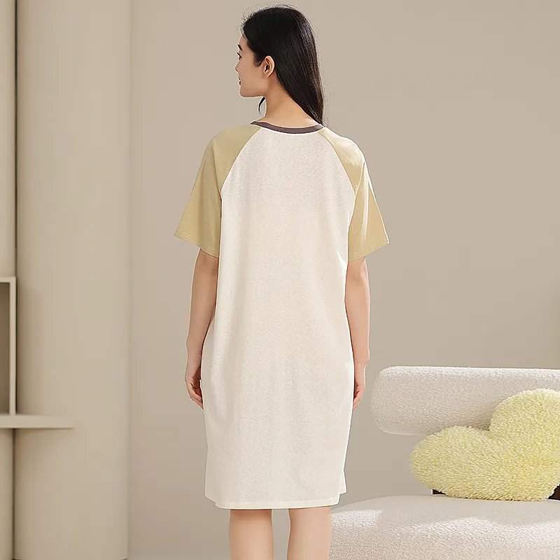 XIAFENYAN Nightgown Women's Fruit Green-6
