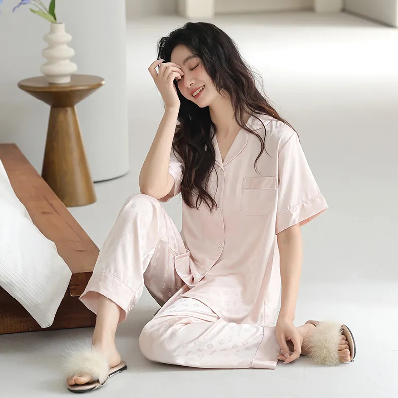 XIAFENYAN Pajama Set Women's Pink-5