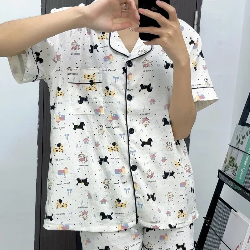 XIAFENYAN Pajama Set Women's Apricot-2