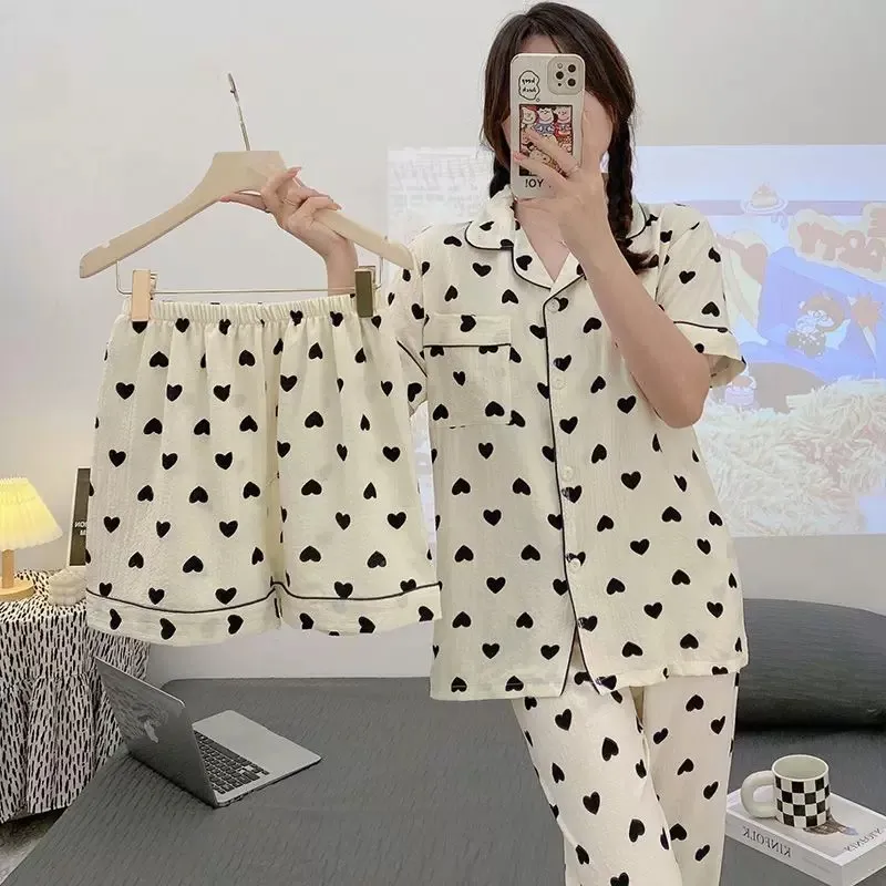 XIAFENYAN Pajama Set Women's Apricot-3