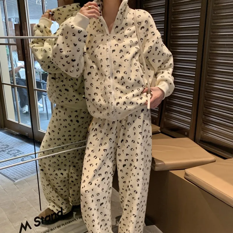 XIAFENYAN Pajama Set Women's Apricot-5