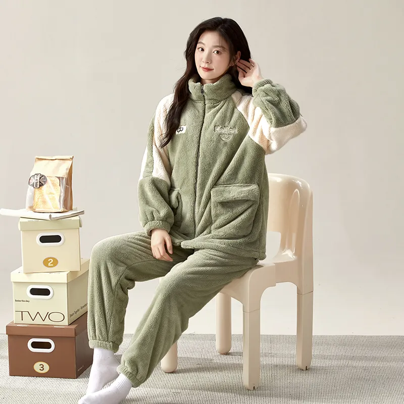 XIAFENYAN Pajama Set Women's Sea Green-1