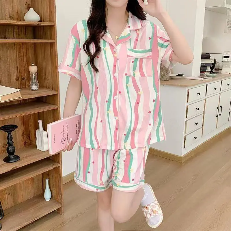 XIAFENYAN Pajama Set Women's Pink-5