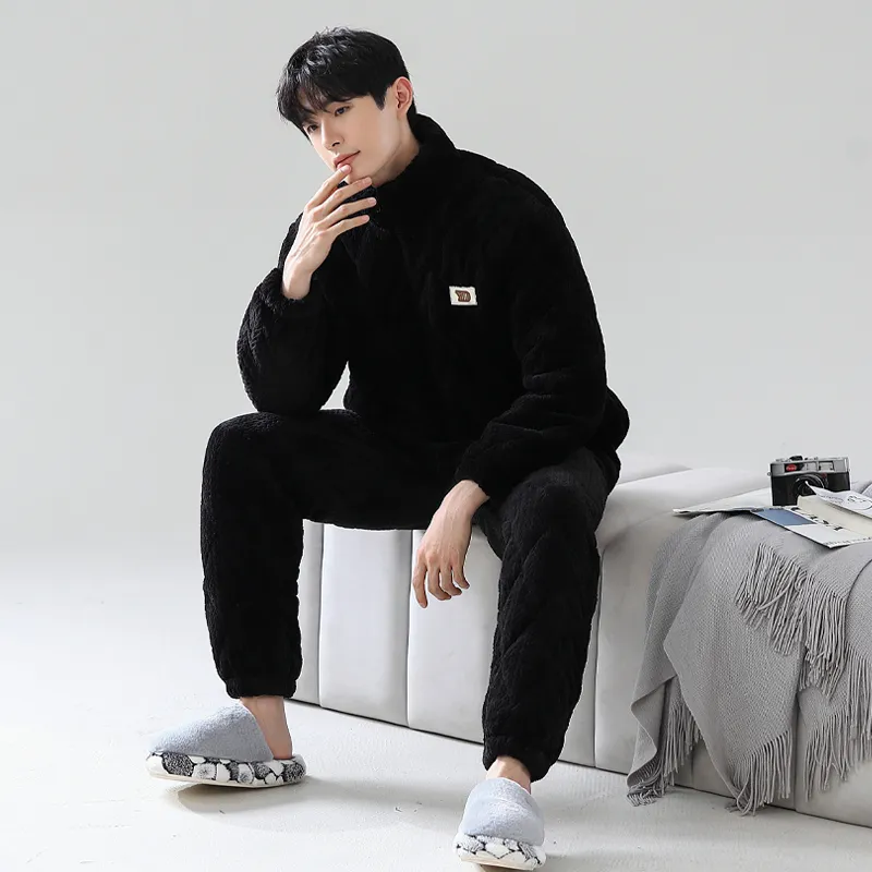XIAFENYAN Pajama Gift Boxes Men's Black-2