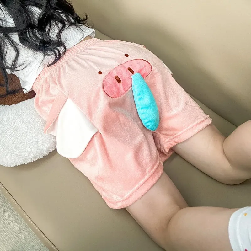 XIAFENYAN Pajama Pants Unisex Pink-1