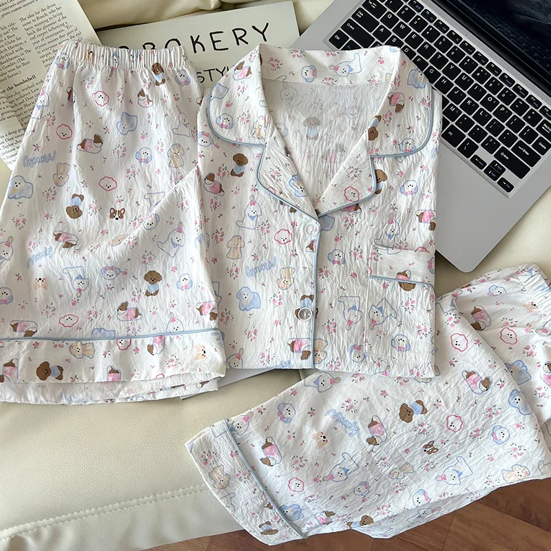XIAFENYAN Pajama Set Women's Apricot-2