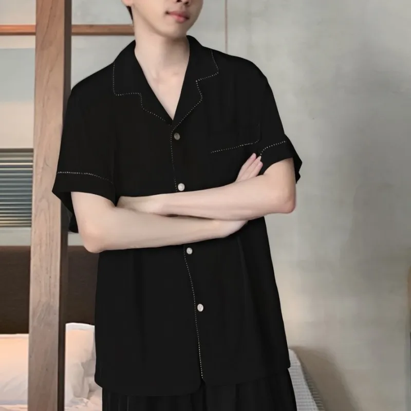 XIAFENYAN Pajama Gift Box Men's Black-4